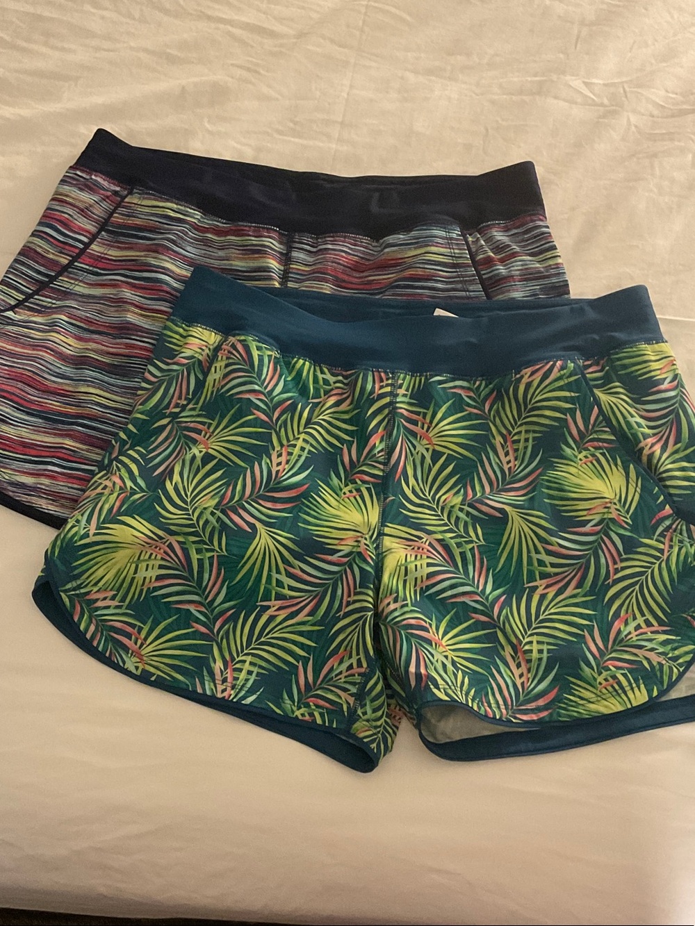 2 Lands' End Athletic Shorts